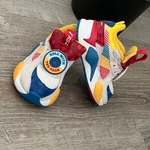 Puma Vibrant Blue and Red Sneakers Athletic Style